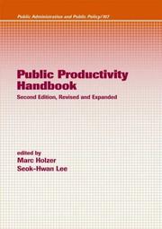 Cover of: Public productivity handbook. by 