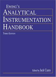 Cover of: Ewing's Analytical Instrumentation Handbook by Jack Cazes