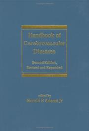 Cover of: Handbook of Cerebrovascular Diseases