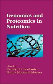 Cover of: Genomics and Proteomics in Nutrition (Nutrition in Health and Disease)