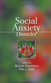 Cover of: Social anxiety disorder