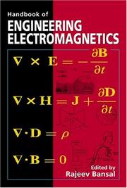 Cover of: Handbook of engineering electromagnetics