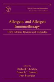 Cover of: Allergens and allergen immunotherapy