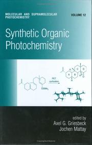 Cover of: Synthetic organic photochemistry