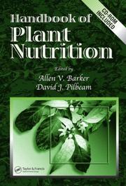 Cover of: Handbook of Plant Nutrition (Books in Soils, Plants, and the Environment) by 