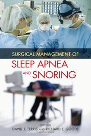 Cover of: Surgical Management of Sleep Apnea and Snoring by 