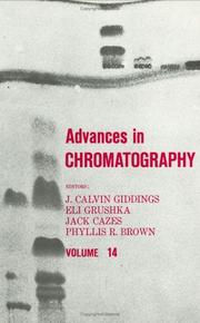 Cover of: Advances in Chromatography by J. Calvin Giddings, J. Calvin Giddings