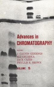 Cover of: Advances in Chromatography, Vol. 15 (Advances in Chromatography)