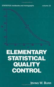 Cover of: Elementary statistical quality control