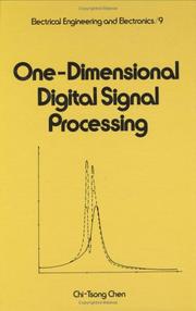 Cover of: One-dimensional digital signal processing