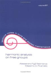 Cover of: Harmonic analysis on free groups