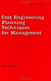 Cover of: Cost Engineering Management Techniques (Cost Engineering)