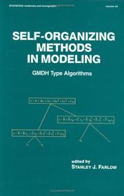 Cover of: Self-organizing methods in modeling: GMDH-type algorithms