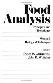 Cover of: Food Analysis (Food Analysis: Principles and Techniques)