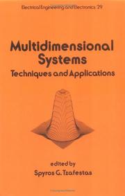 Cover of: Multidimensional systems: techniques and applications