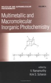 Cover of: Multimetallic and macromolecular inorganic photochemistry