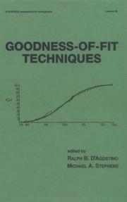 Goodness-of-fit-techniques by Ralph B. D'Agostino, Michael A. Stephens