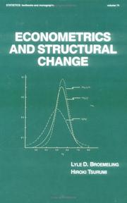 Cover of: Econometrics and structural change by Lyle D. Broemeling
