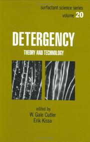 Detergency (Surfactant Science) by G. Cutler