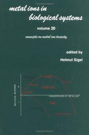 Cover of: Metal Ions in Biological Systems by Helmut Sigel, Helmut Sigel