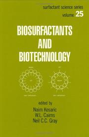 Biosurfactants and Bioengineering by N. Kosaric