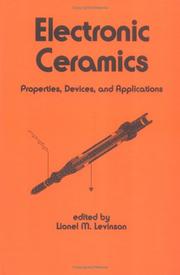 Cover of: Electronic Ceramics (Electrical and Computer Engineering)