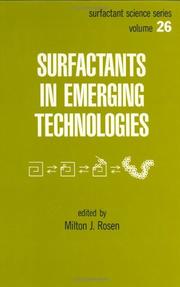 Cover of: Surfactants in Emerging Technology (Surfactant Science)
