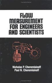 Cover of: Flow measurement for engineers and scientists