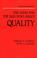 Cover of: The good and the bad news about quality