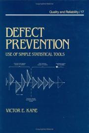 Cover of: Defect prevention by Victor E. Kane