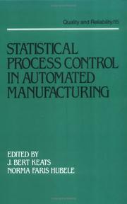 Cover of: Statistical process control in automated manufacturing