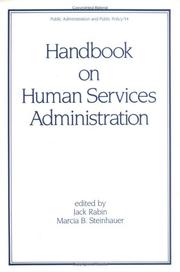 Cover of: Handbook on human services administration