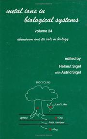 Cover of: Aluminum and its role in biology