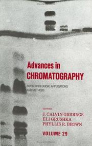 Cover of: Advances in Chromatography by J. Calvin Giddings