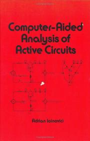 Cover of: Computer-aided analysis of active circuits by Adrian Ioinovici
