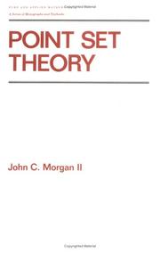 Cover of: Point set theory by Morgan, John C.