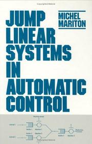 Cover of: Jump linear systems in automatic control by M. Mariton