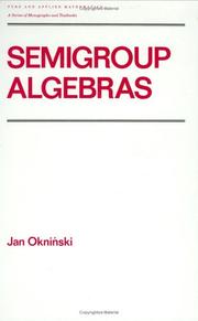 Cover of: Semigroup algebras