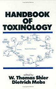 Cover of: Handbook of toxinology