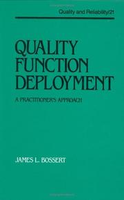 Cover of: Quality Function Deployment: The Practitioner's Approach (Quality and Reliability, Vol. 21) (Quality and Reliability Series, No 21)