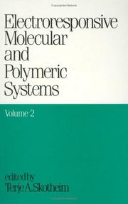 Cover of: Electroresponsive Molecular and Polymeric Systems: Volume 2: by Terje A. Skotheim