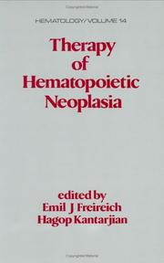 Cover of: Therapy of hematopoietic neoplasia