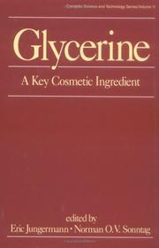 Cover of: Glycerine by edited by Eric Jungermann, Norman O.V. Sonntag.