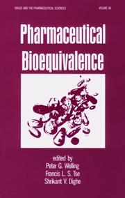 Cover of: Pharmaceutical bioequivalence