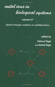 Cover of: Electron transfer reactions in metalloproteins