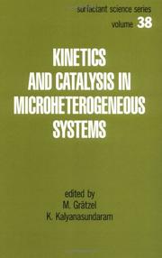 Cover of: Kinetics and catalysis in microheterogeneous systems