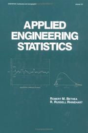 Cover of: Applied engineering statistics