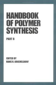 Cover of: Handbook of polymer synthesis