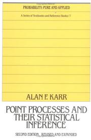 Cover of: Point processes and their statistical inference