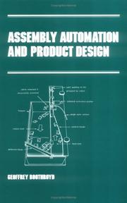 Cover of: Assembly automation and product design by G. Boothroyd
